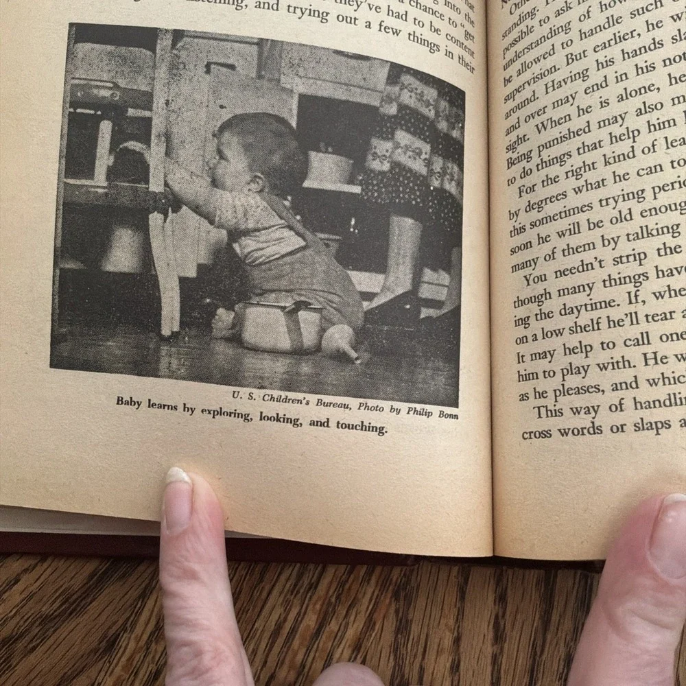 Vtg‎ 1955 The New American Baby Book Hardcover Fully Illustrated